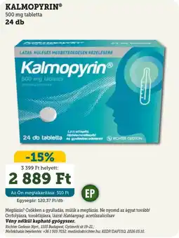 Mosoly patikák Kalmopyrin ajánlat