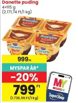 Spar Market Danette pudding ajánlat