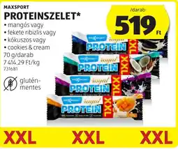 ALDI Maxsport proteinszelet ajánlat