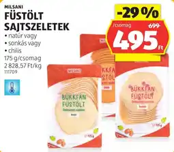 ALDI Milsani füstölt sajtszeletek ajánlat