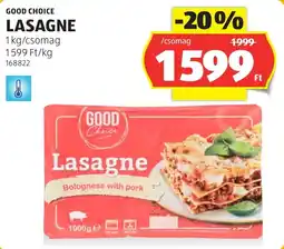 ALDI Good Choice Lasagne ajánlat