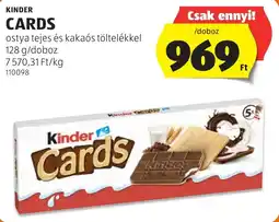 ALDI kinder cards ajánlat