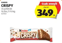 ALDI Kinder Crispy ajánlat