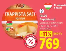 Lidl Piros trappista sajt ajánlat
