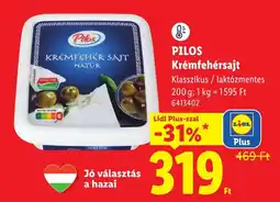 Lidl Pilos krémfehér sajt ajánlat