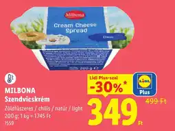 Lidl Milbona szendvicskrém ajánlat
