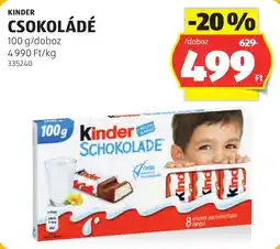 ALDI Kinder csokoládé ajánlat