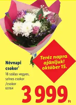 Lidl Névnapi csokor ajánlat