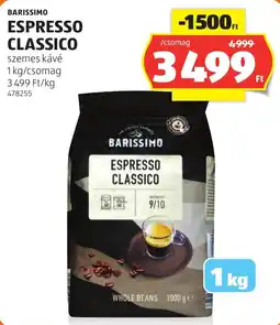 ALDI Barissimo espresso classico ajánlat