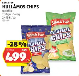 ALDI Snack Fun hullámos chips ajánlat