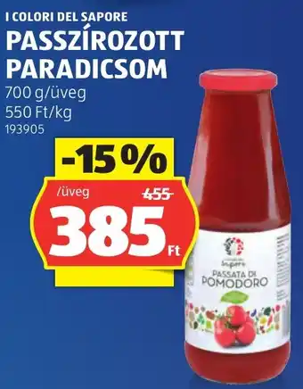 I colori del sapore passzirozott paradicsom