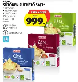 ALDI Milsani sütőben sűthető sajt ajánlat