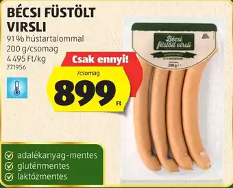 ALDI Bécsi füstölt virsli ajánlat