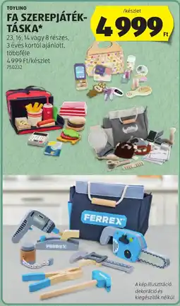 ALDI ToyLino fa szerepjáték-táska ajánlat