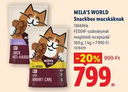 Lidl Mila's World Snackbox macskáknak ajánlat