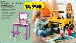 ALDI Toylinó fa műhelyautó vagy sminkasztal ajánlat