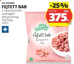 ALDI All Seasons fejtett bab ajánlat
