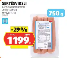 ALDI Sertés virsli ajánlat