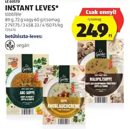 ALDI Le Gusto instant leves ajánlat