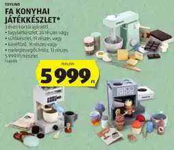 ALDI ToyLino fa konyhai játékkészlet ajánlat