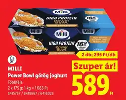 Lidl Milli power bowl görög joghurt ajánlat