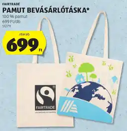 ALDI Fairtrade pamut bevásárlótáska ajánlat
