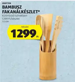 ALDI Crofton bambusz fakanálkészlet ajánlat