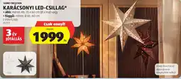 ALDI Home Creation karácsonyi led-csillag ajánlat