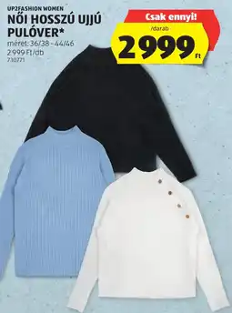 ALDI Up2fashion women női hosszú ujjú pulóver ajánlat