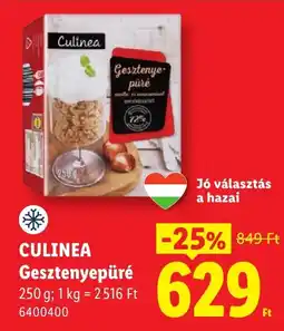 Lidl Culinea gesztenyepüré ajánlat