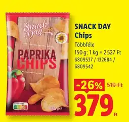 Lidl Snack Day chips ajánlat