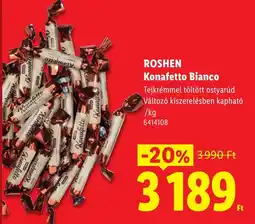 Lidl Roshen konafetto bianco ajánlat