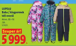 Lidl Lupilu baba / kisgyermek téli overál ajánlat