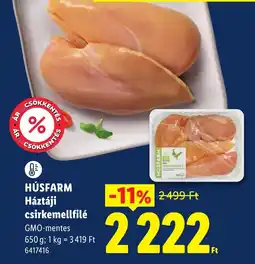 Lidl Húsfarm háztáji csirkemellfilé ajánlat
