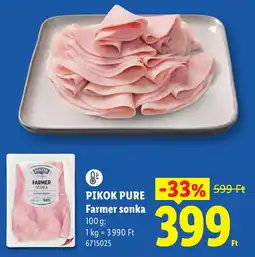 Lidl Pikok pure farmer sonka ajánlat