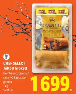 Lidl Chef select töltött krokett ajánlat