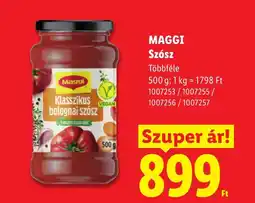 Lidl Maggi szósz ajánlat