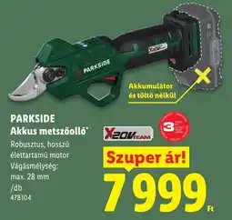 Lidl Parkside akkus metszőolló ajánlat