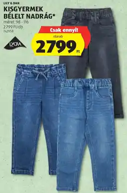 ALDI Lily & Dan kisgyermek bélelt nadrág ajánlat