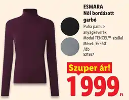 Lidl Esmara női bordázott garbó ajánlat