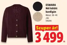 Lidl Esmara női kötött kardigán ajánlat