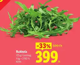 Lidl Rukkola ajánlat