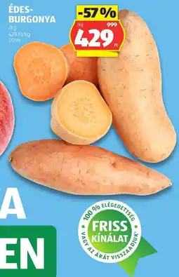 ALDI Édes-burgonya ajánlat