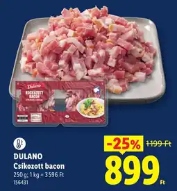 Lidl Dulano csíkozott bacon ajánlat