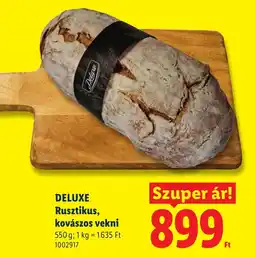 Lidl Deluxe rusztikus kovászos vekni ajánlat