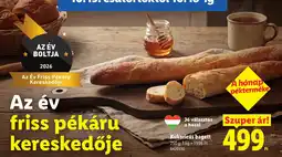 Lidl Kukoricás bagett ajánlat