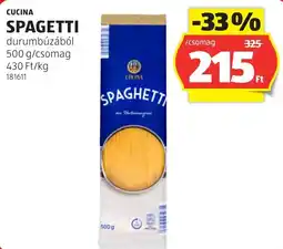 ALDI Cucina spaghetti ajánlat