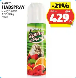 ALDI Globetti habspray ajánlat