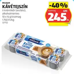 ALDI milram kávétejszín ajánlat