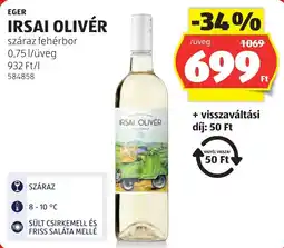 ALDI Irsai olivér ajánlat